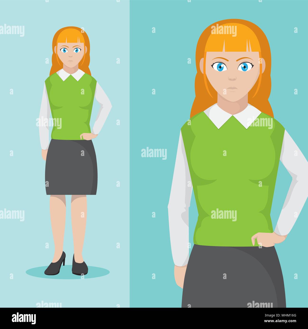Young woman cartoon Stock Vector Image & Art - Alamy
