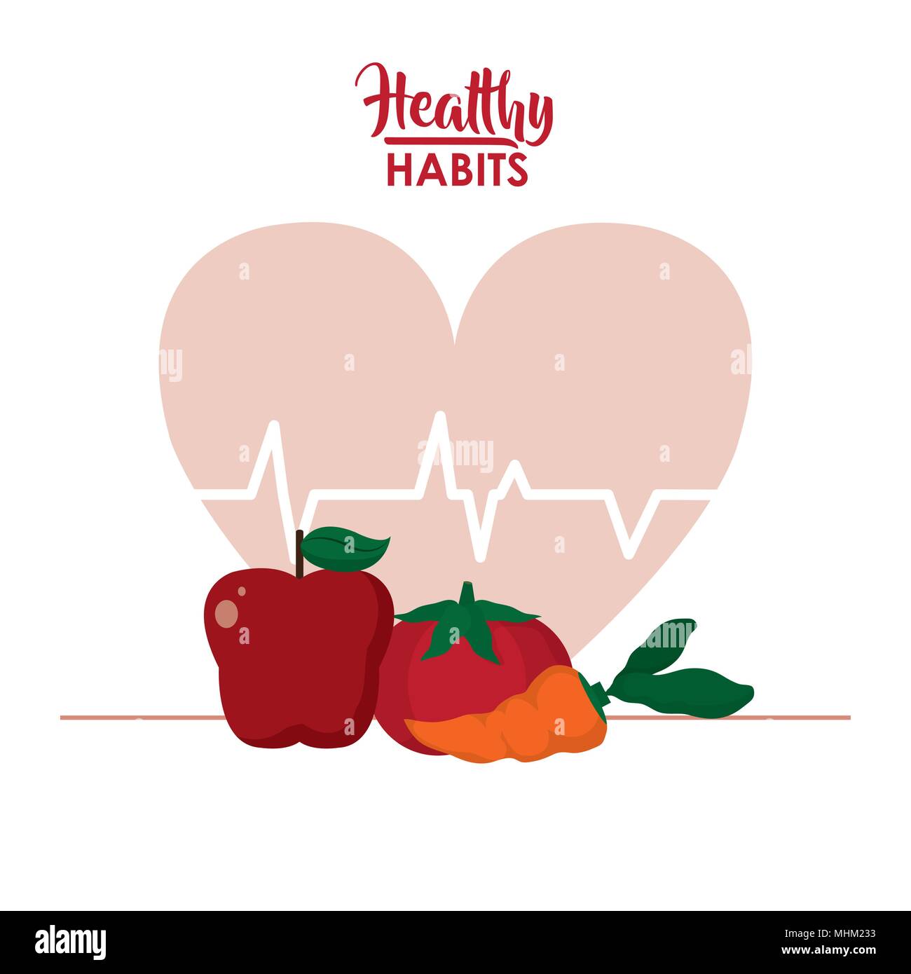 Healthy habits lifestyle Stock Vector Image & Art - Alamy