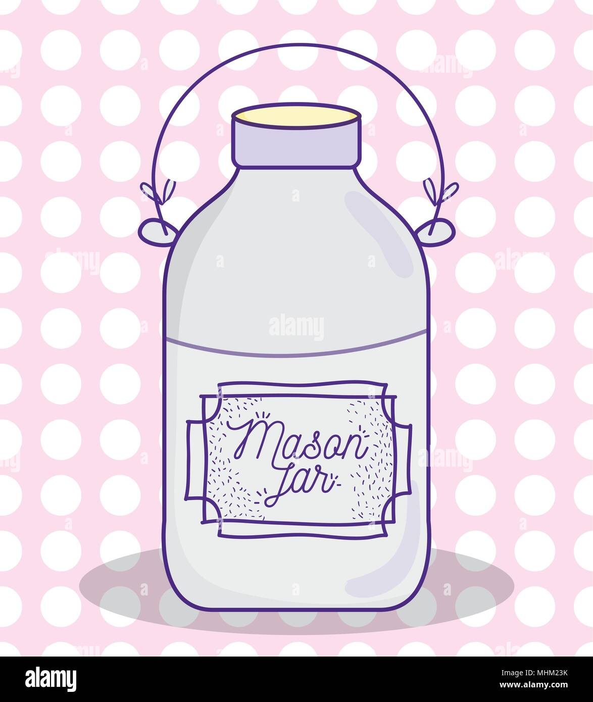 Mason jar drawing Stock Vector Image & Art Alamy