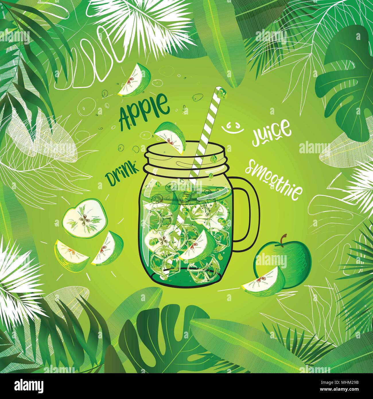 Cute mason jars set. Stock Vector by ©m-ion 100997500