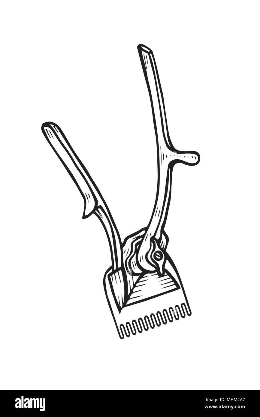 hair clippers drawing
