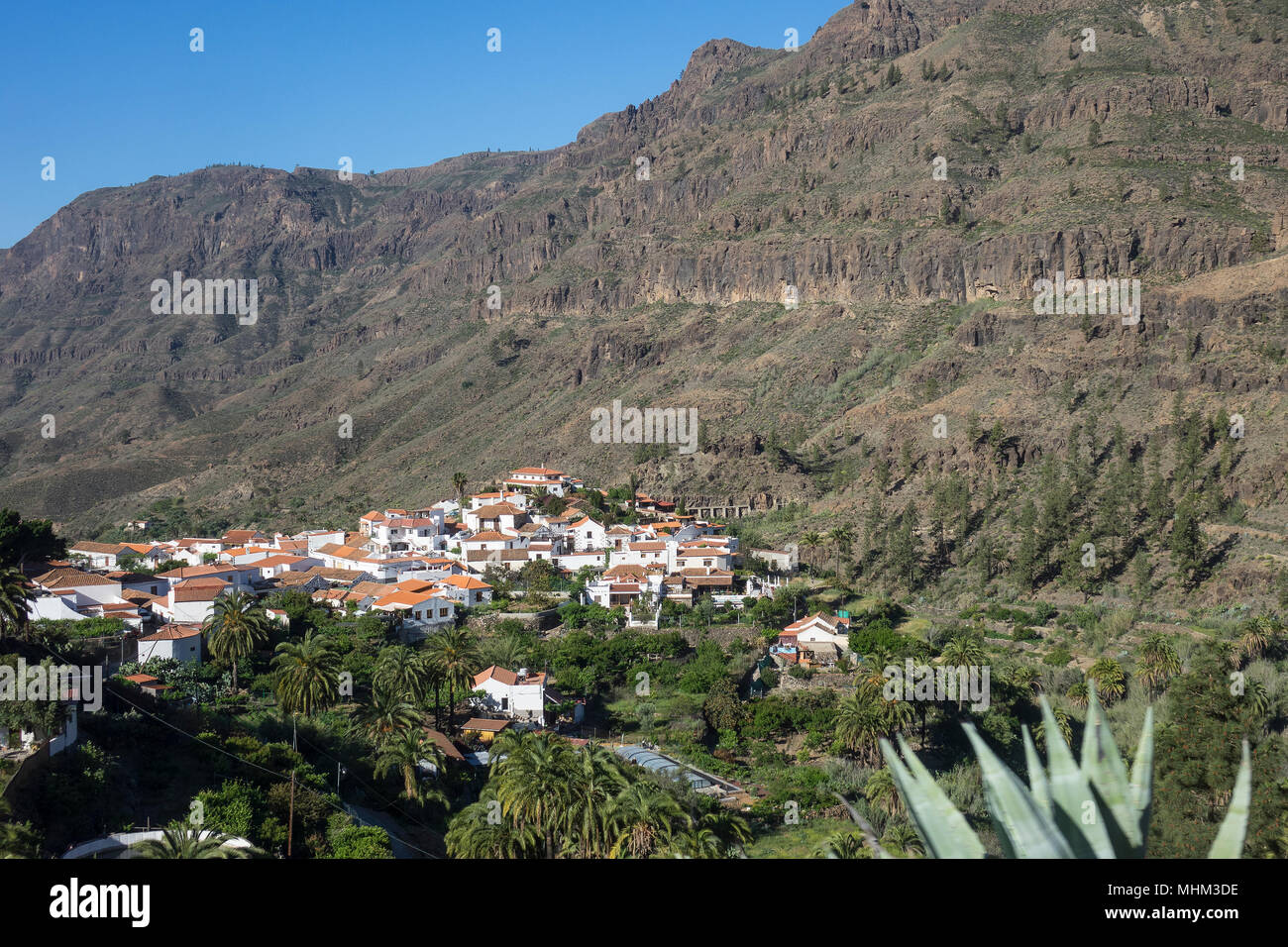 Spain, Grand Canary, Fataga village Stock Photo