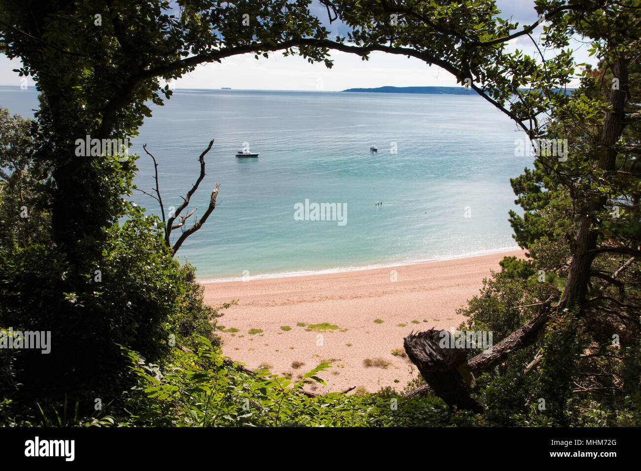 Blackpool Sands Beach Dartmouth Devon UK Stock Photo