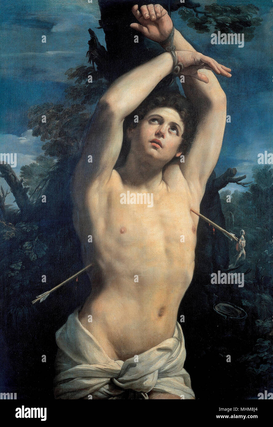 Saint Sebastian by Guido Reni, circa 1615 Stock Photo