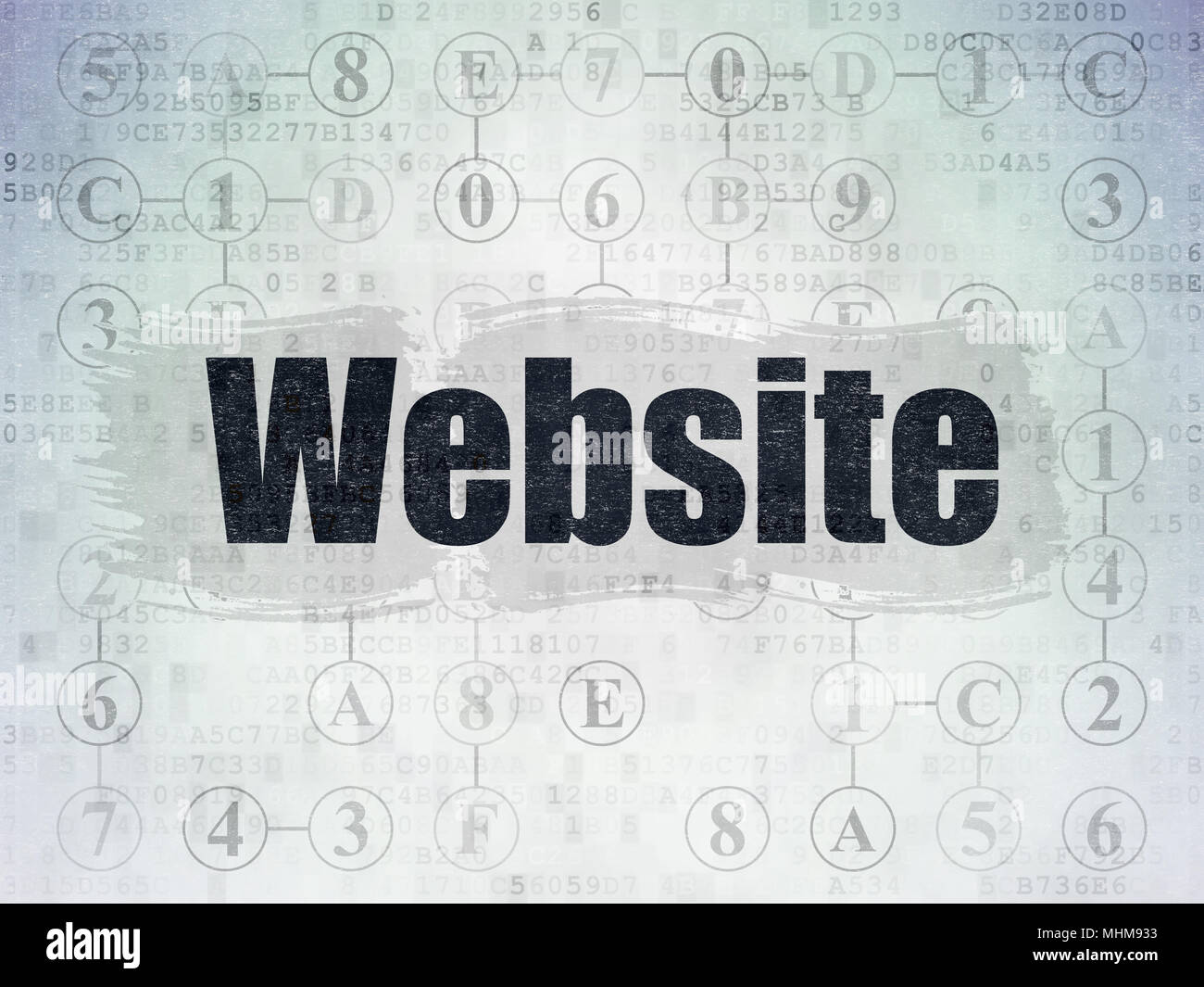Web development concept: Website on Digital Data Paper background Stock ...