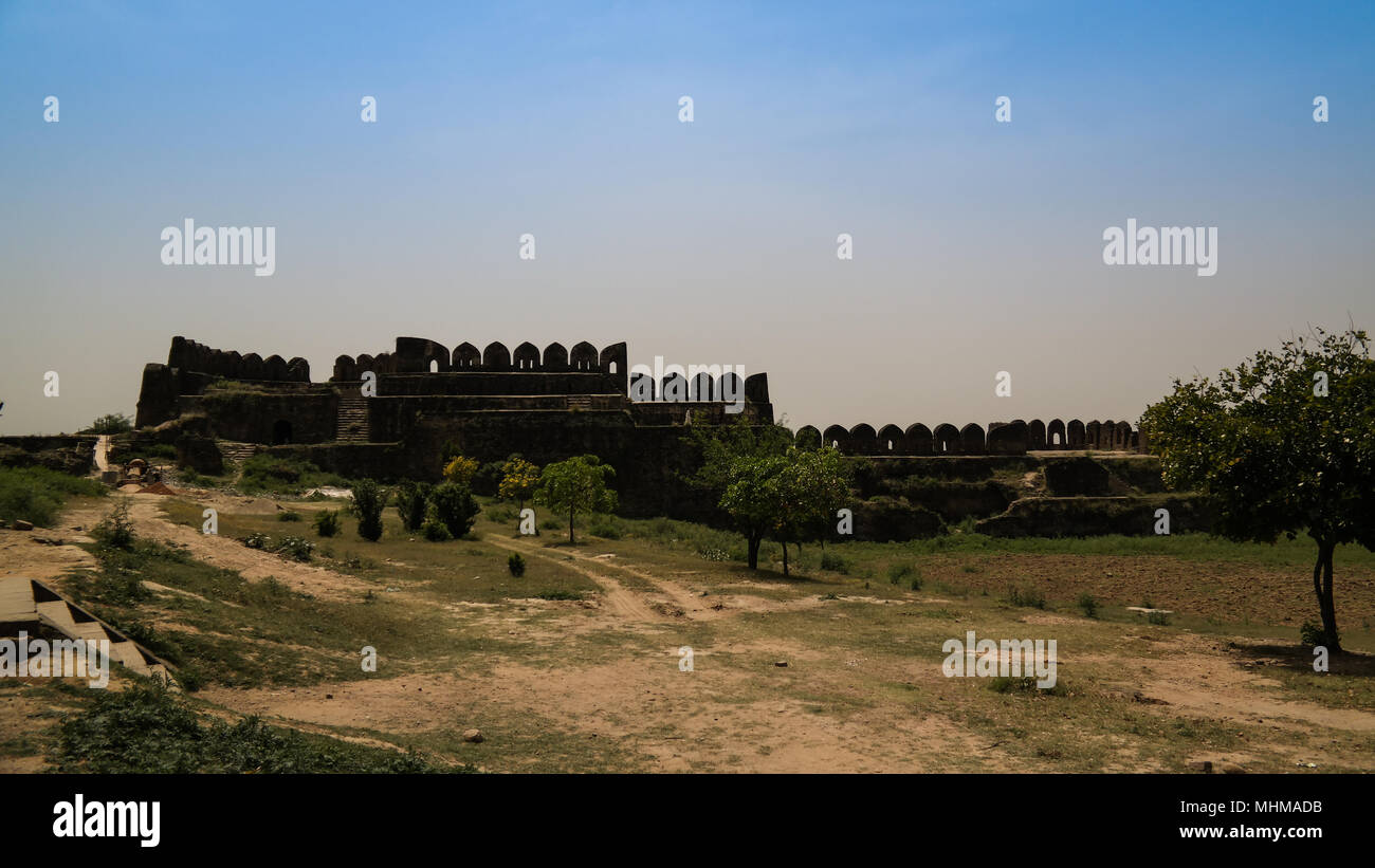 Panorama of Rohtas fortress in Punjab, Pakistan Stock Photo