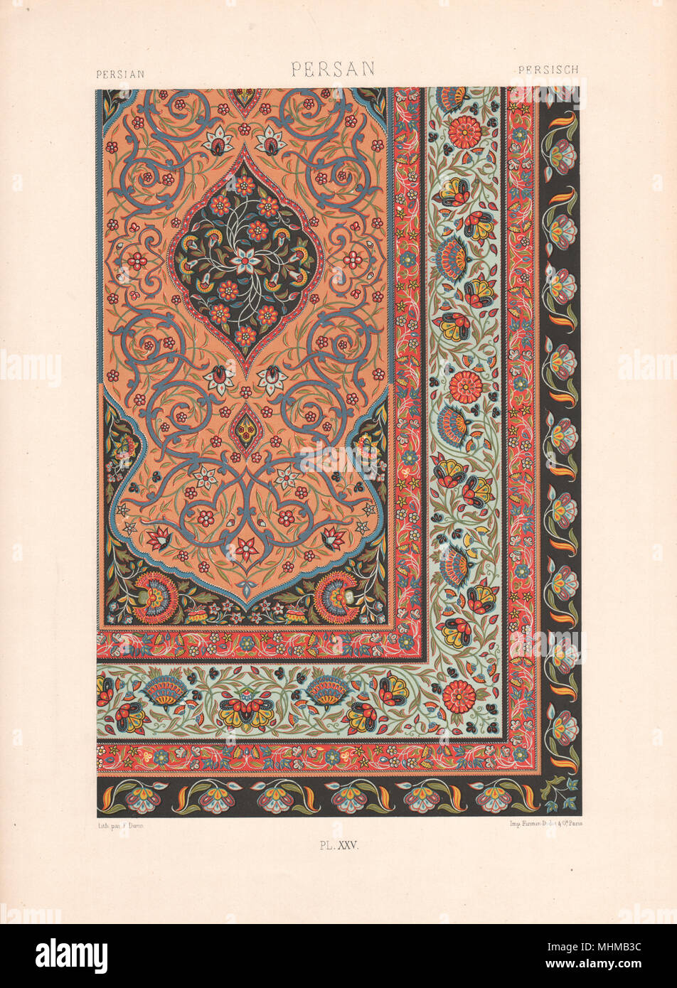 ORNEMENT POLYCHROME 25 Persian decorative arts patterns motifs