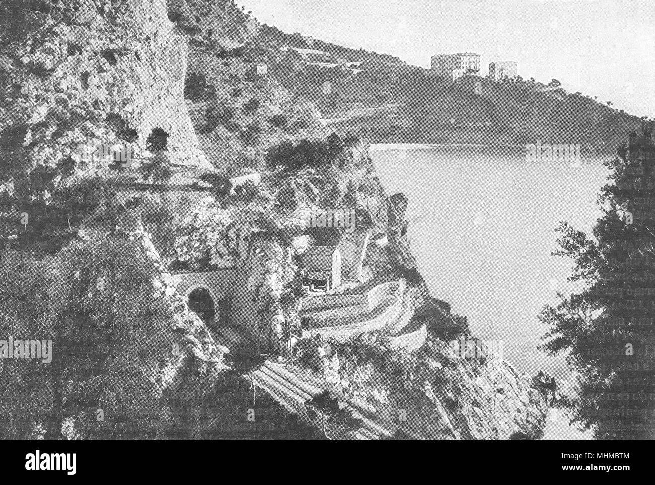 France, Route de la Corniche de Nice to Monaco vintage