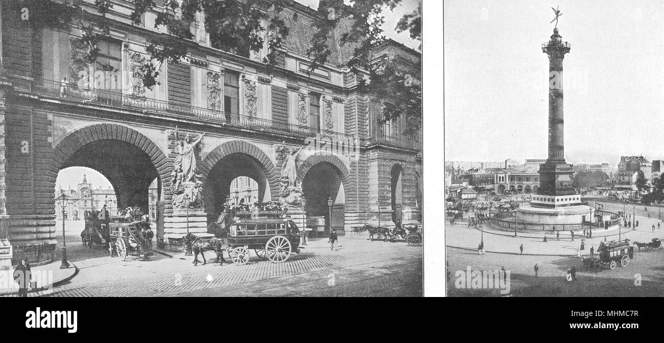 Louvre Paris France 1900 Stock Photos Louvre Paris France - 
