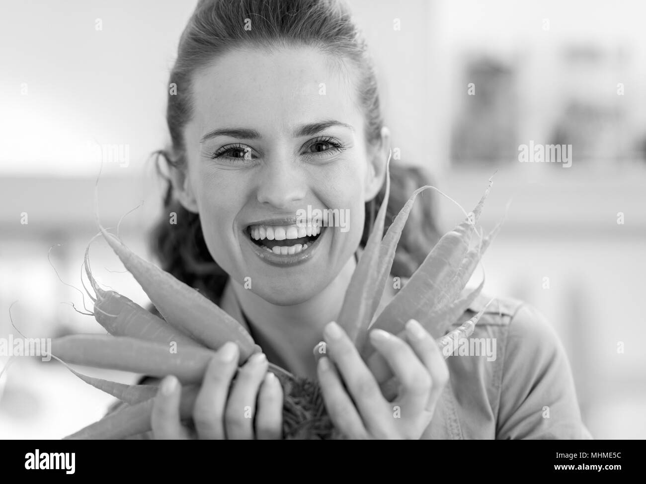 Show carrots Black and White Stock Photos & Images - Alamy