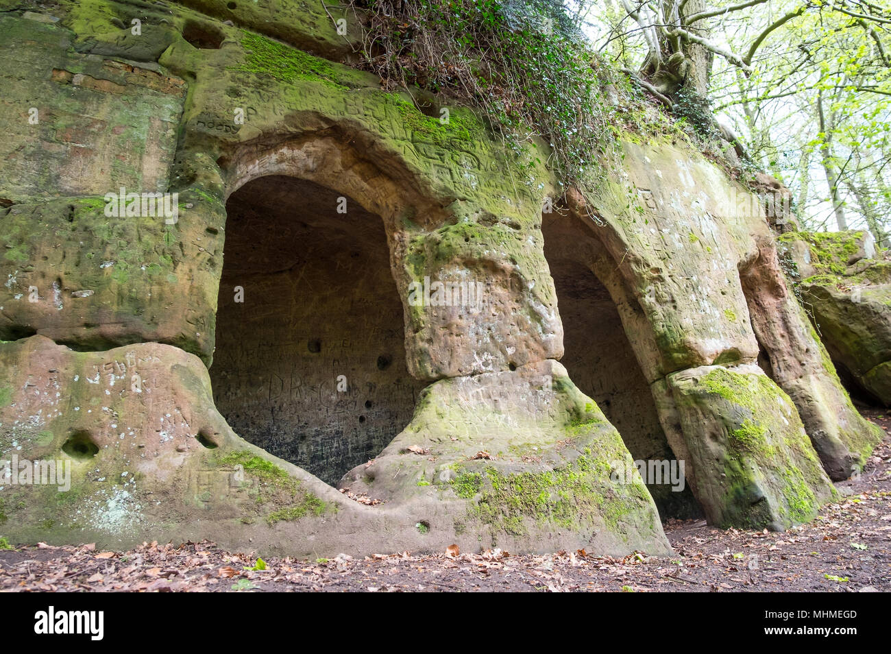 Hermits Cave Hi Res Stock Photography And Images Alamy   The Hermits Cave At Dale Abbey Derbyshire Uk MHMEGD 