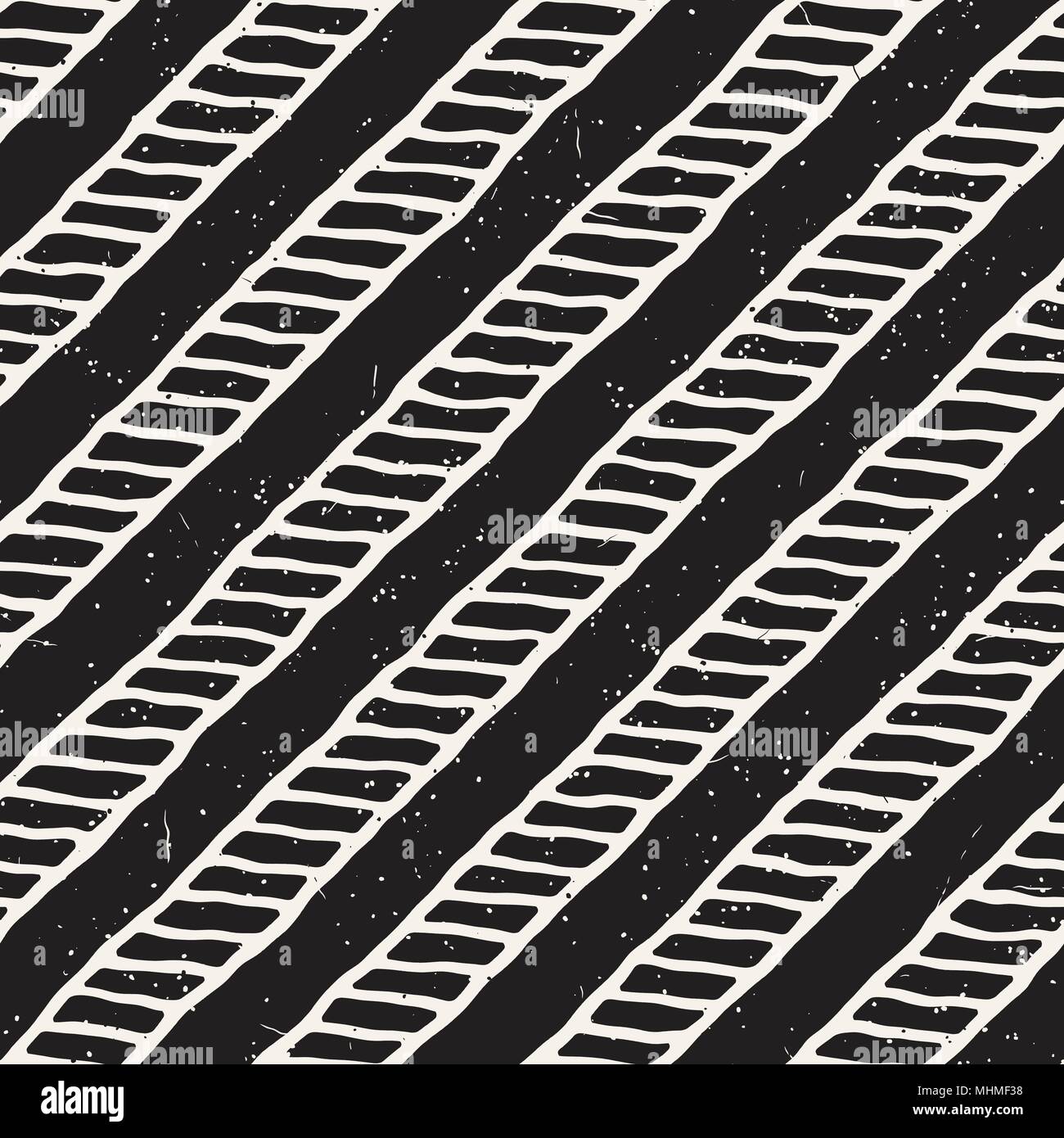 Simple ink geometric pattern. Monochrome black and white strokes ...