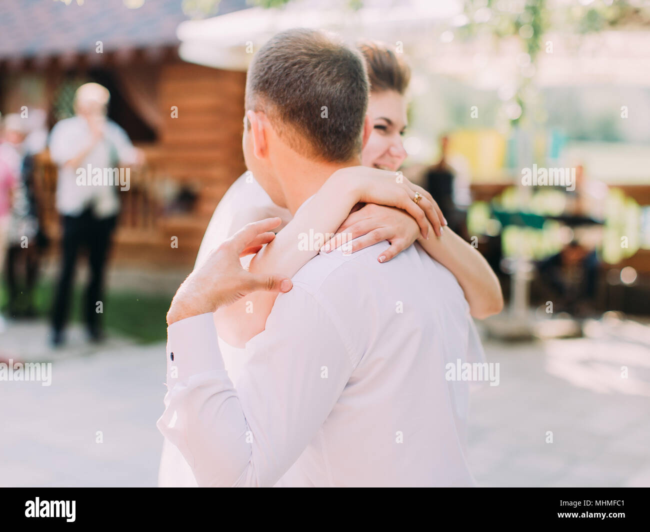 Portrait newlyweds during wedding hi-res stock photography and images ...