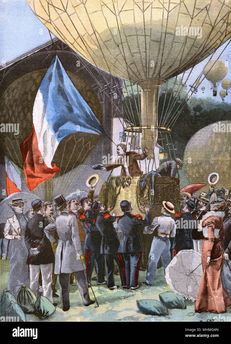 Balloon rally, Vincennes, Paris, France Stock Photo
