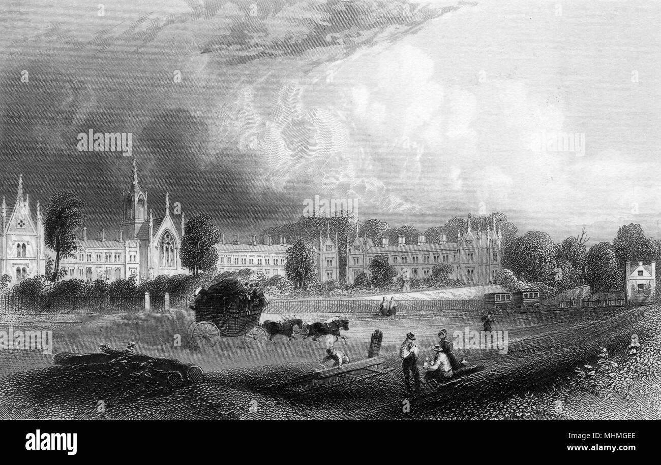 Whittington's Almshouses, Highgate. Date: 1846 Stock Photo
