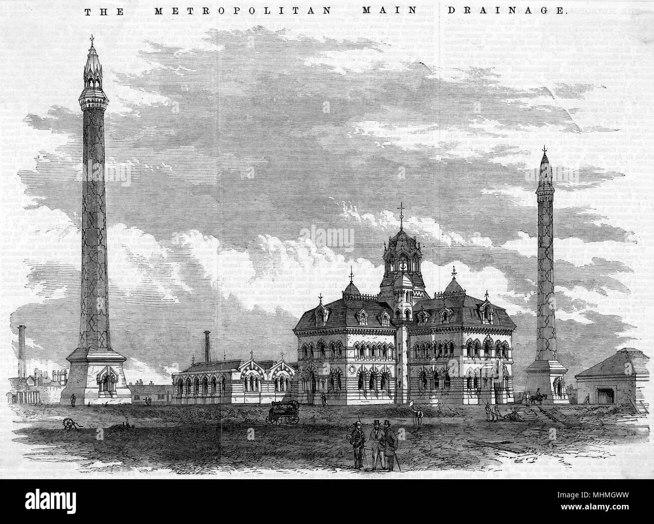 Abbey Mills Pumping Station 1868 Stock Photo Alamy