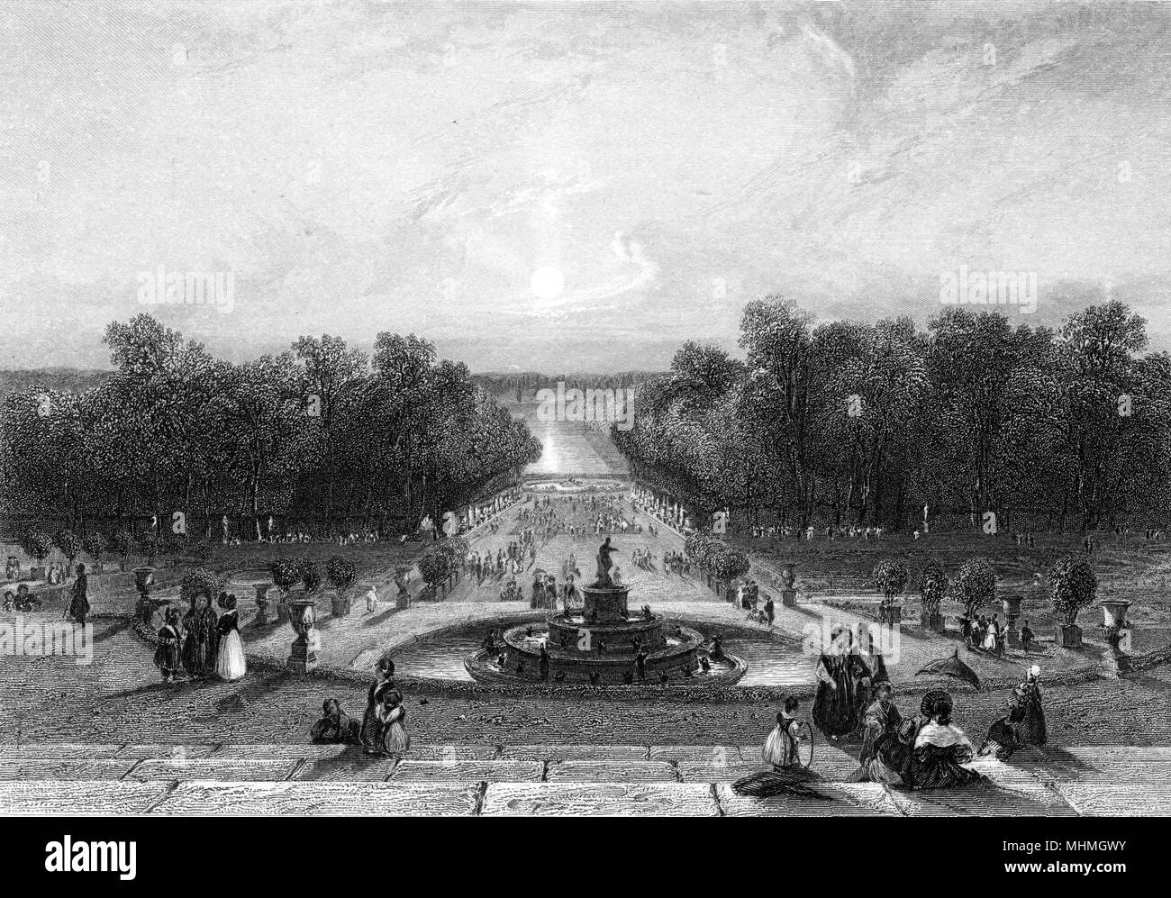 VERSAILLES/BASIN LATONE Stock Photo