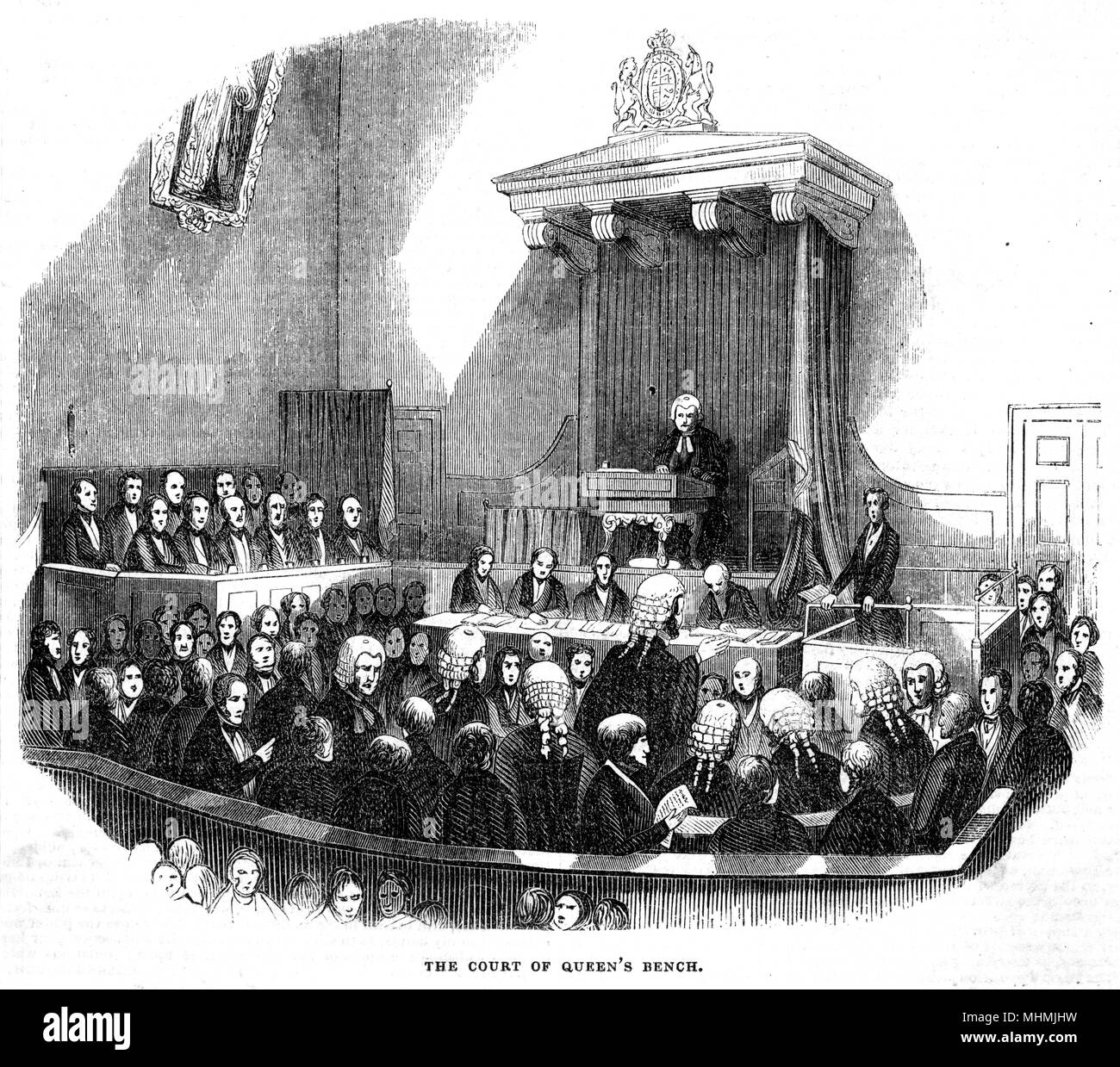 The Court Of The Queen S Bench Date 1843 Stock Photo 183006485