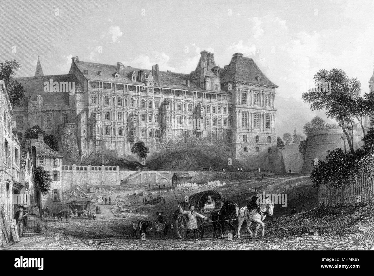 Blois chateau Black and White Stock Photos \u0026 Images - Alamy, image size:1300x960