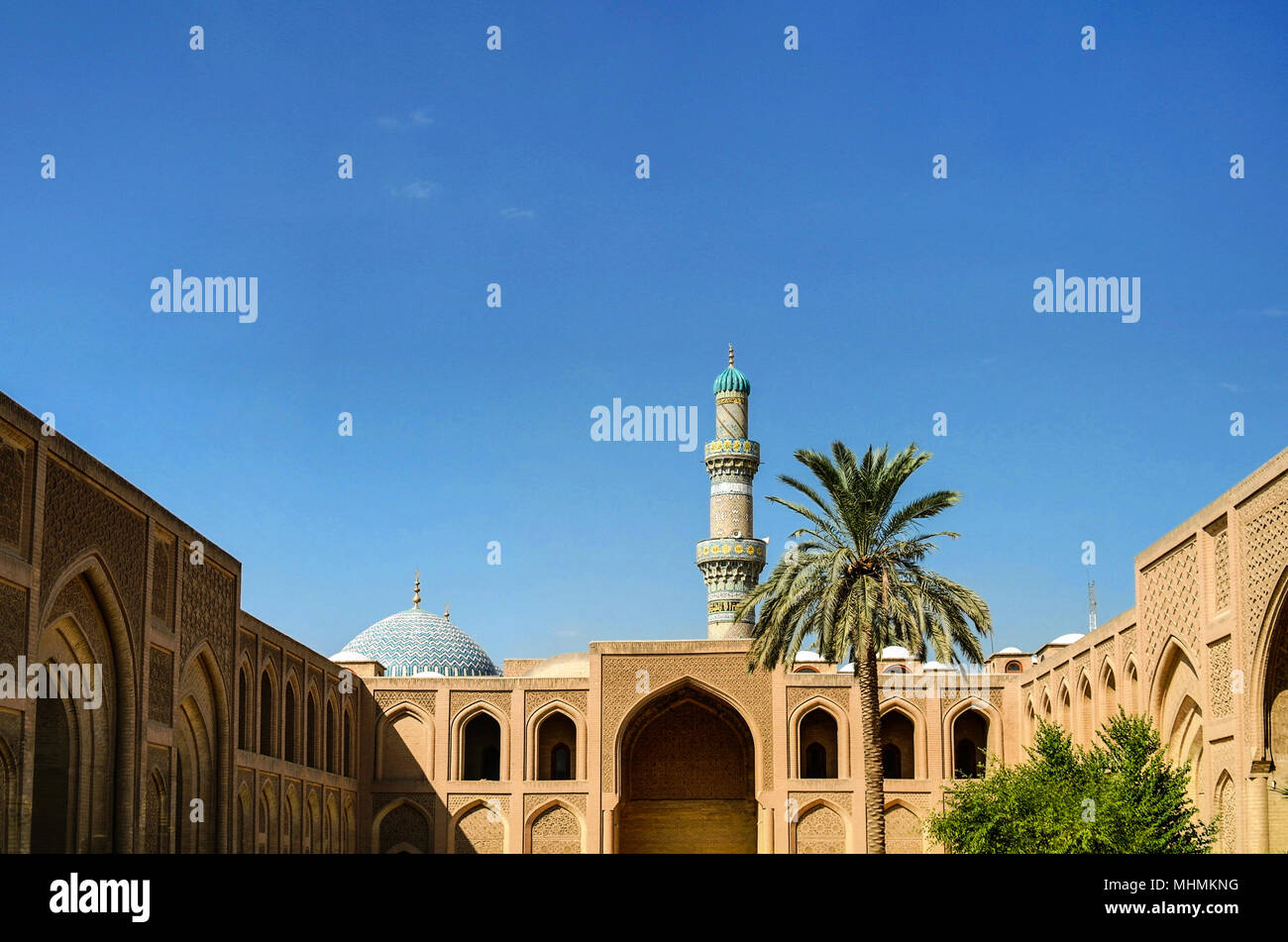 Exterior of famous Al-Mustansiriya University and Madrasah, Baghdad, Iraq Stock Photo
