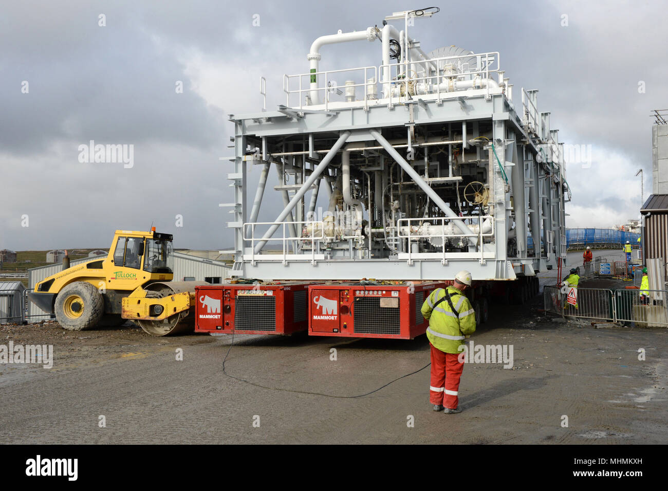 Total Laggan Tormore gas plant under construction in the Shetland Isles