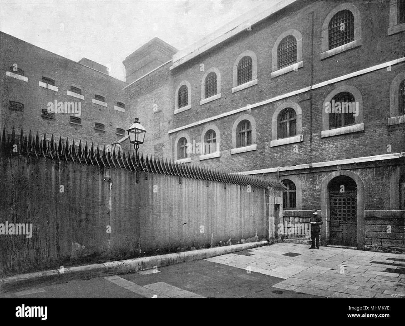 Courtyard with Black and White Stock Photos & Images - Alamy