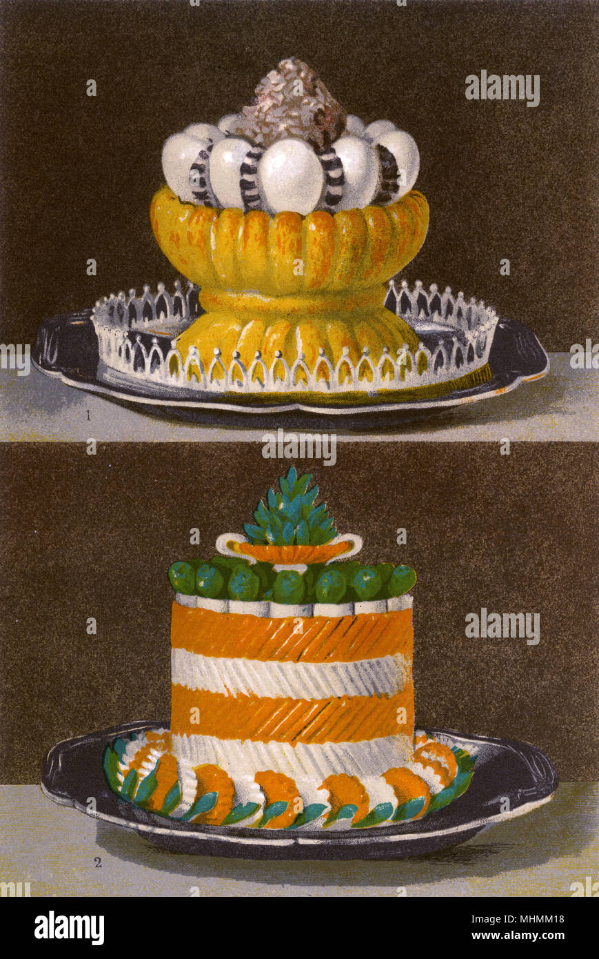 TWO GAME DISHES Stock Photo Alamy