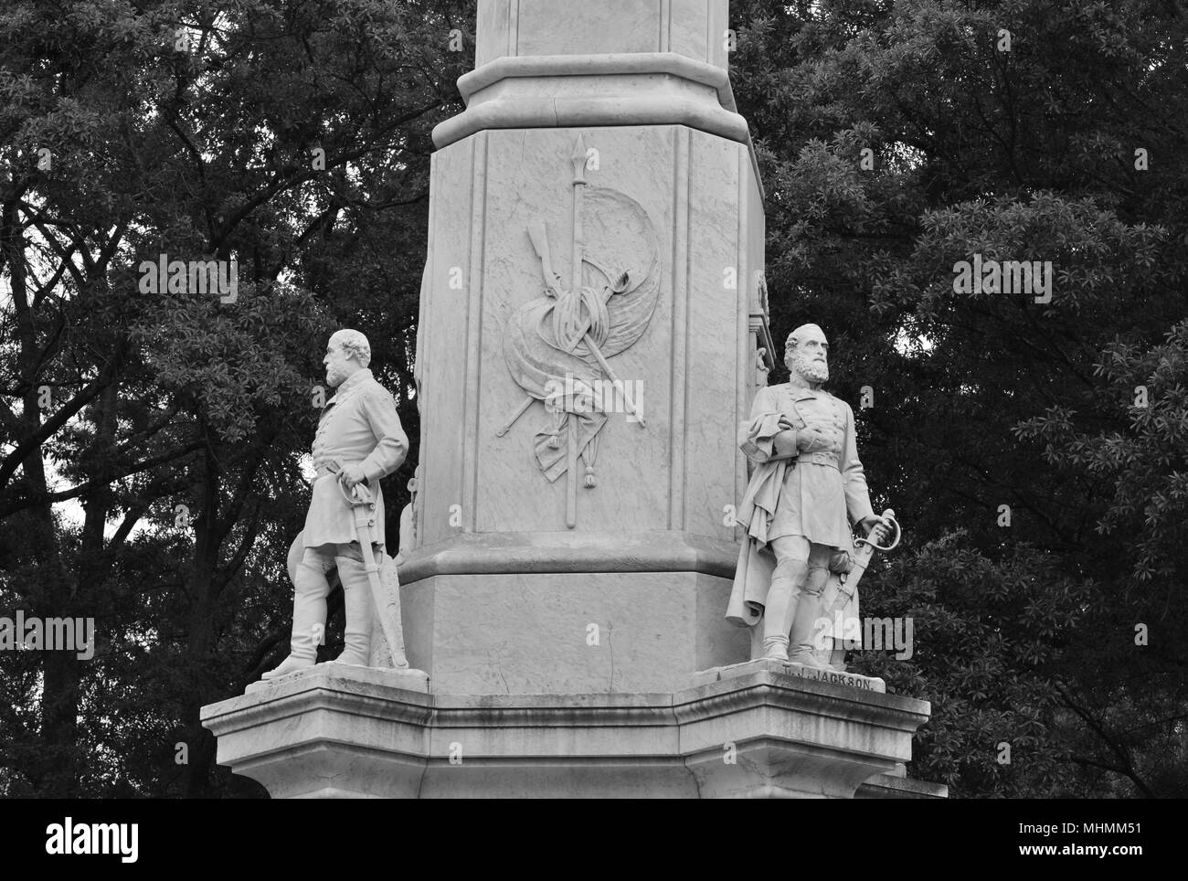 The Confederate memorial in Augusta, Georgia. Stock Photo