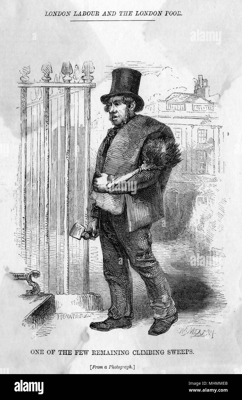 CLIMBING CHIMNEY SWEEP Stock Photo Alamy