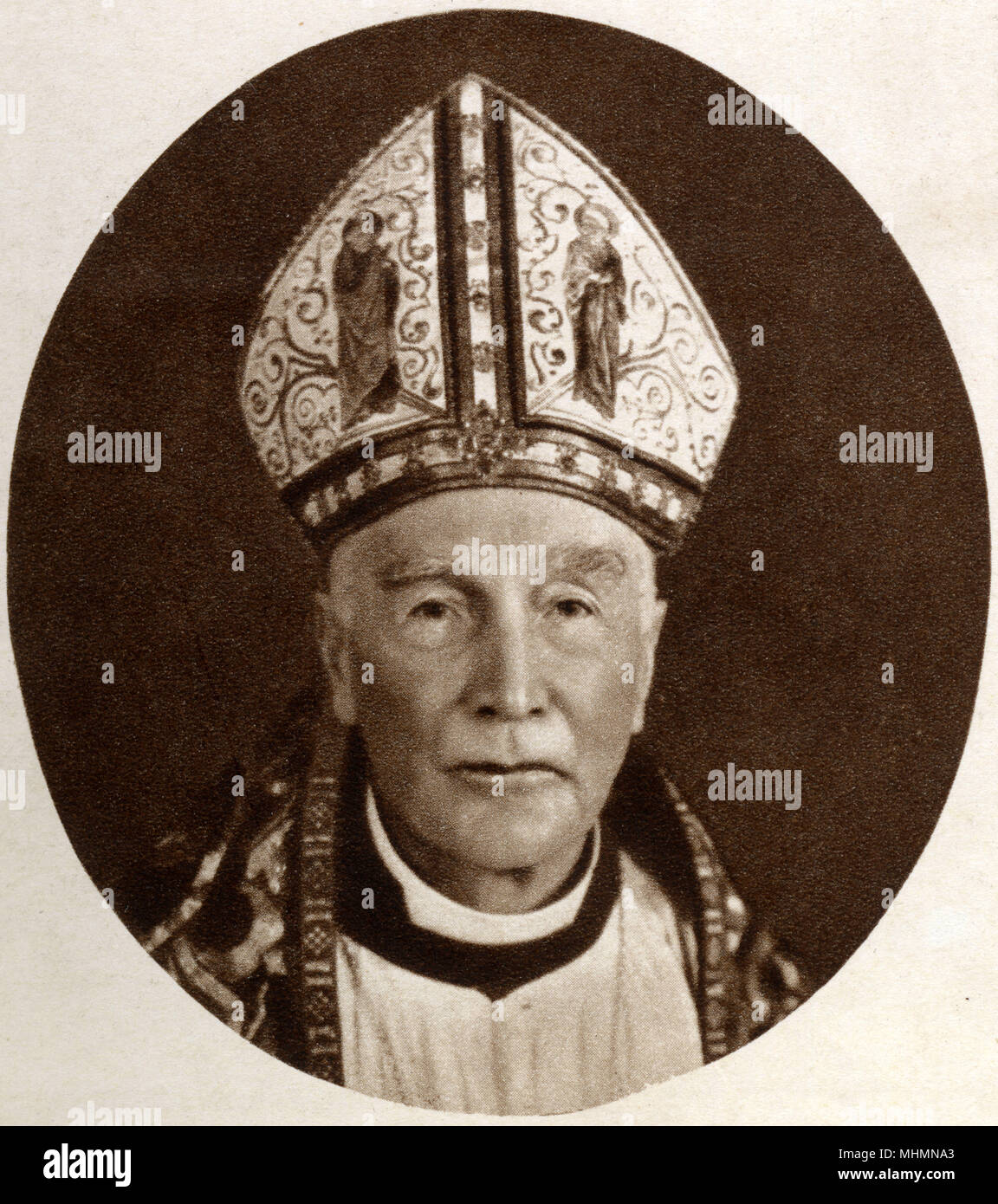 Arthur Foley Winnington-Ingram (18581946) - Bishop of London from 1901 to 1939 Photograph taken at the time of the coronation Book of King George VI and Queen Elizabeth on 12th May 1937. Date: 1937 Stock Photo