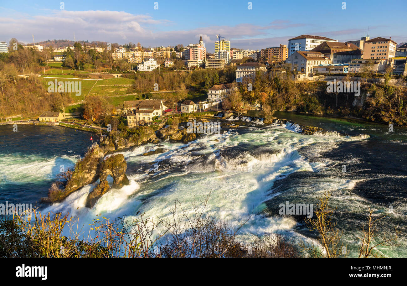 Rhine falls in Schaffhausen - Switzerland Stock Photo - Alamy