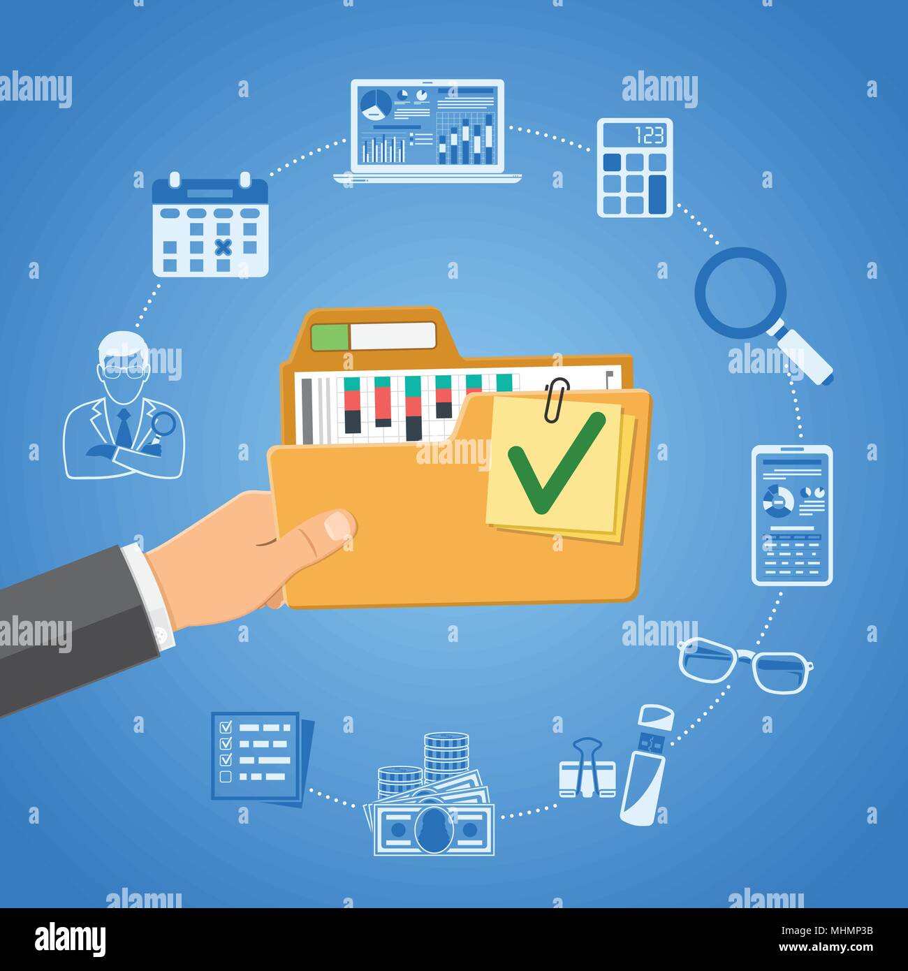 Auditing, Tax, Accounting Concept Stock Vector Image & Art - Alamy