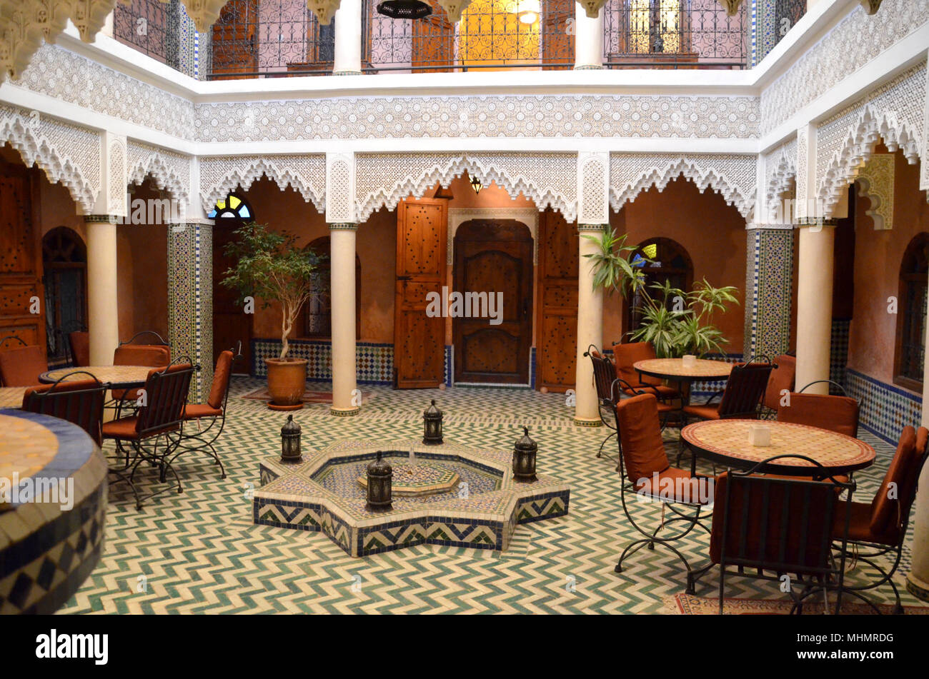 Moroccan interior Stock Photo