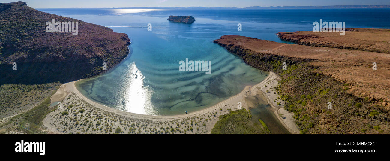La Paz San Jose del Cabo Baja California Sur Mexico aerial view Stock