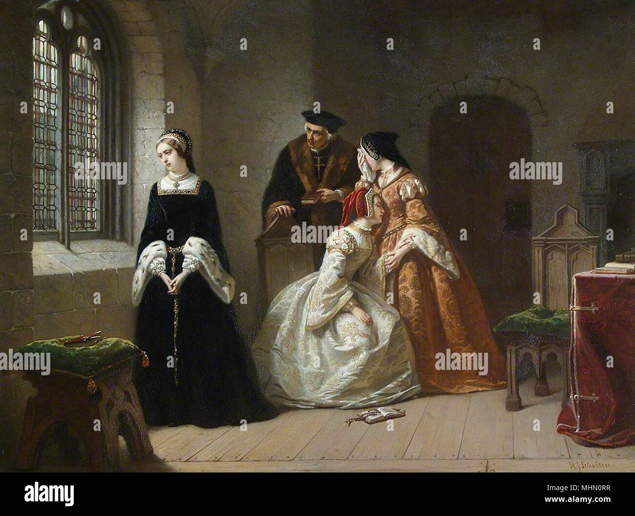 Scholten Hendrik Jacobus - the Last Moments of Lady Jane Grey Stock Photo