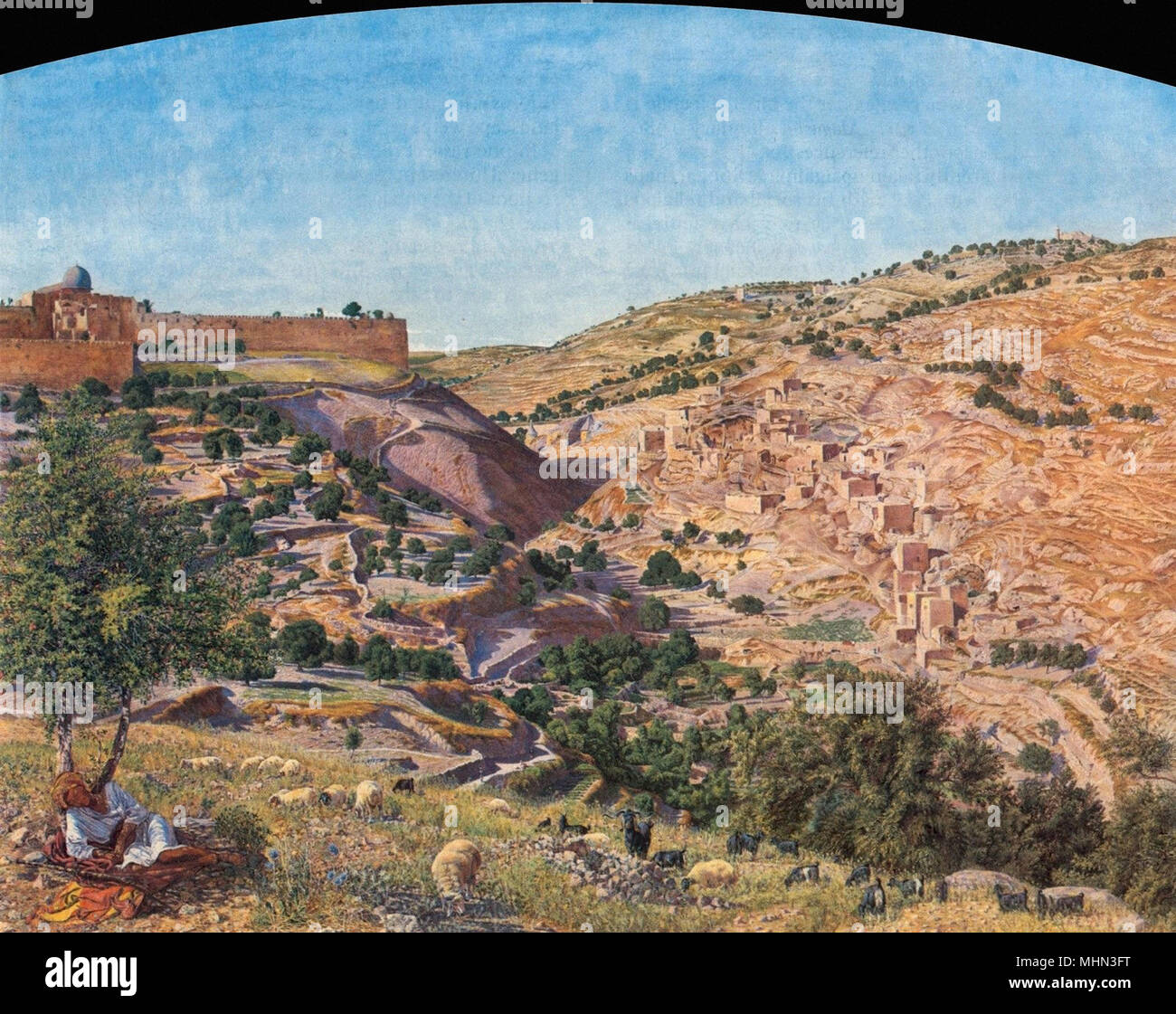Seddon Thomas - the Valley of Jehoshaphat Painted on the Spot Stock Photo