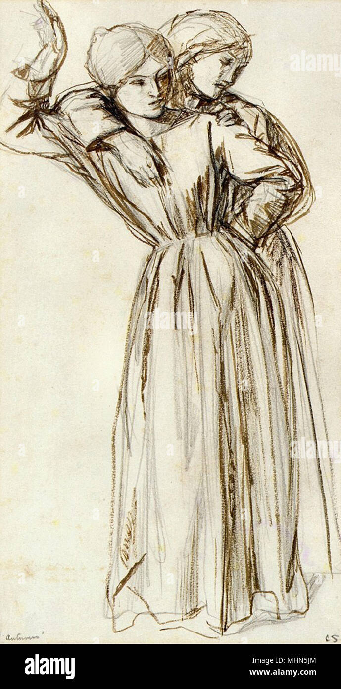 Shannon Charles Haslewood Study For 'autumn' Stock Photo Alamy