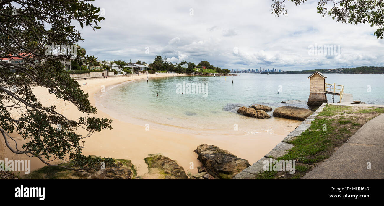 Panorama Camp Cove, Sydney Stock Photo