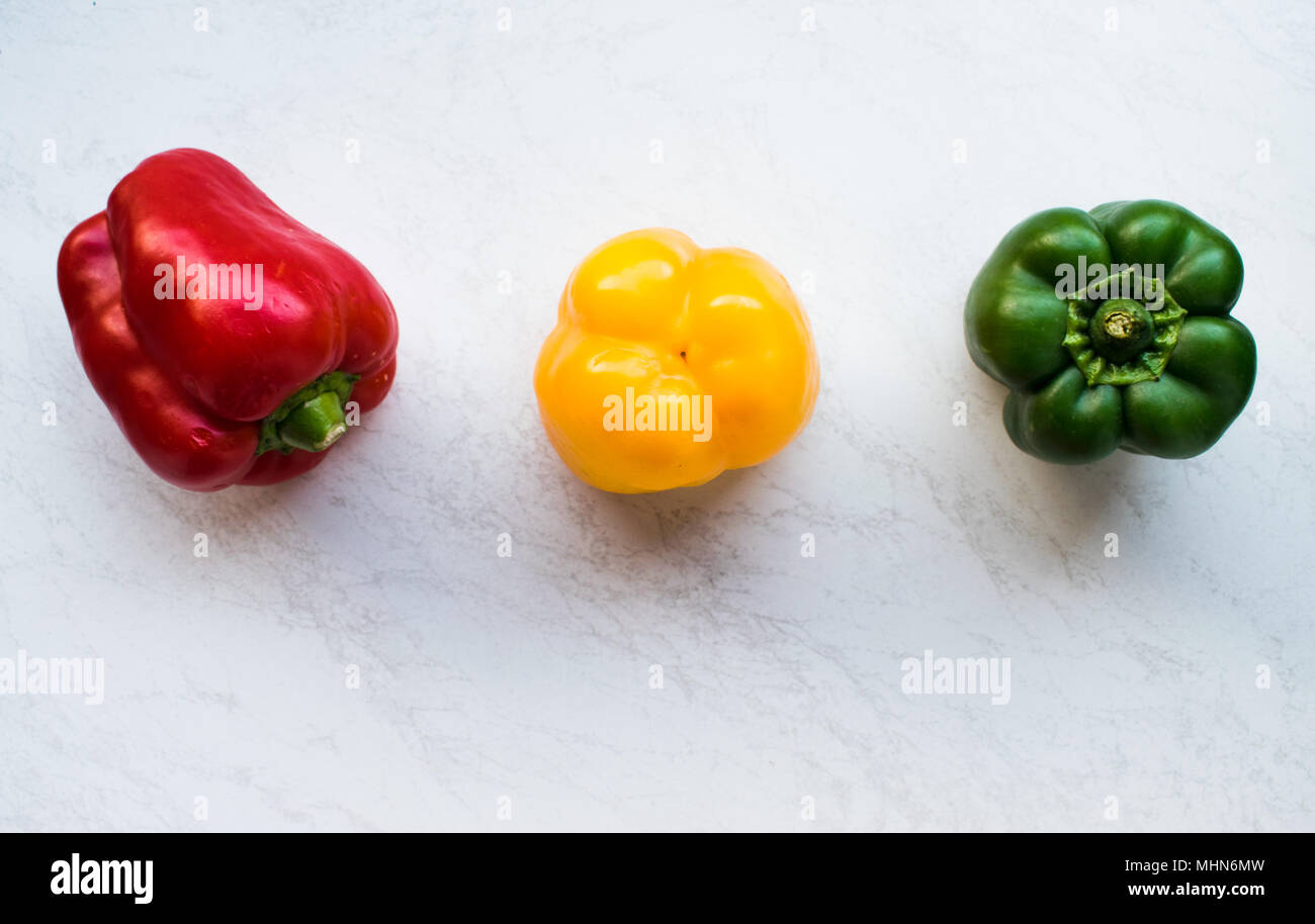 Sweet red pepper isolated on white background Stock Photo - Alamy