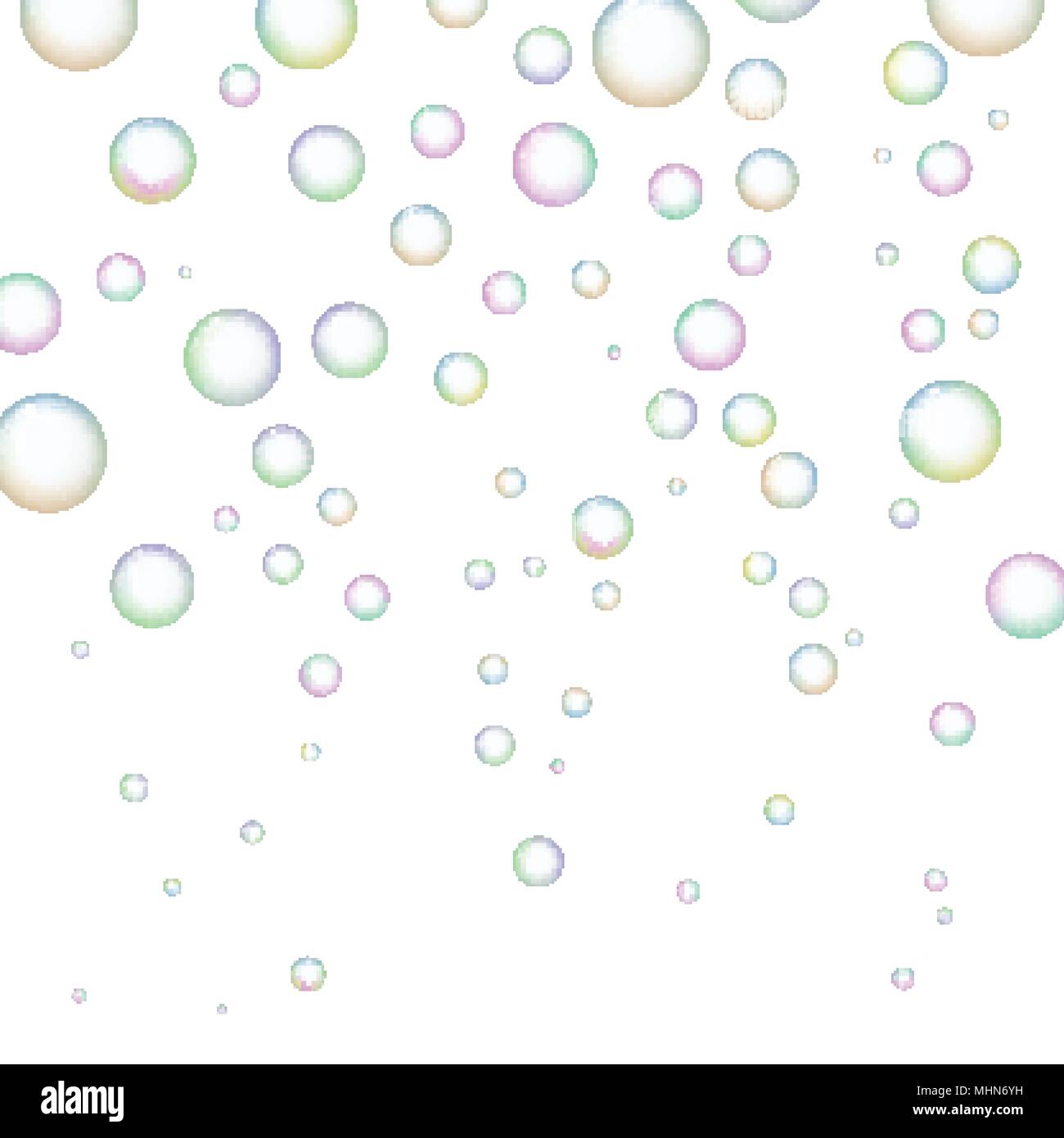 Soap bubbles on white background Stock Vector Image & Art - Alamy