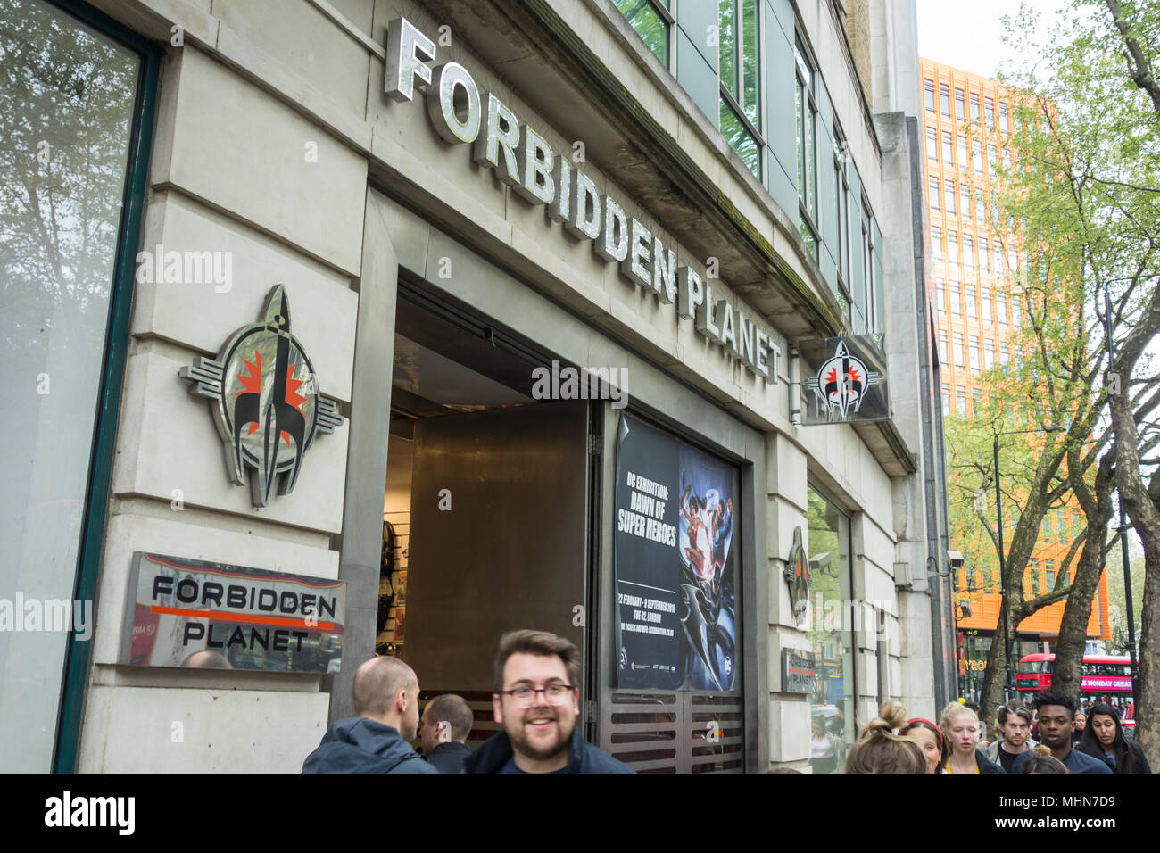 Forbidden Planet store on Shaftesbury Avenue, London, WC2, UK Stock Photo