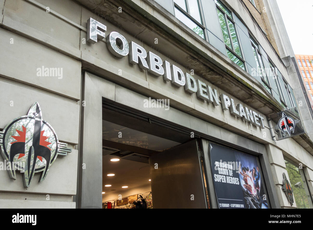 Forbidden Planet store on Shaftesbury Avenue, London, WC2, UK Stock Photo