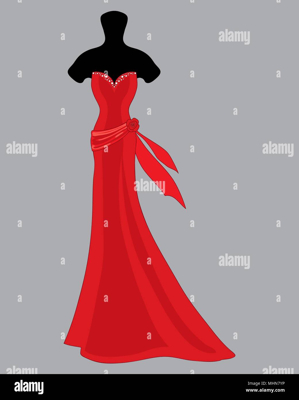 a vector illustration in eps 10 format of a beautiful designer red