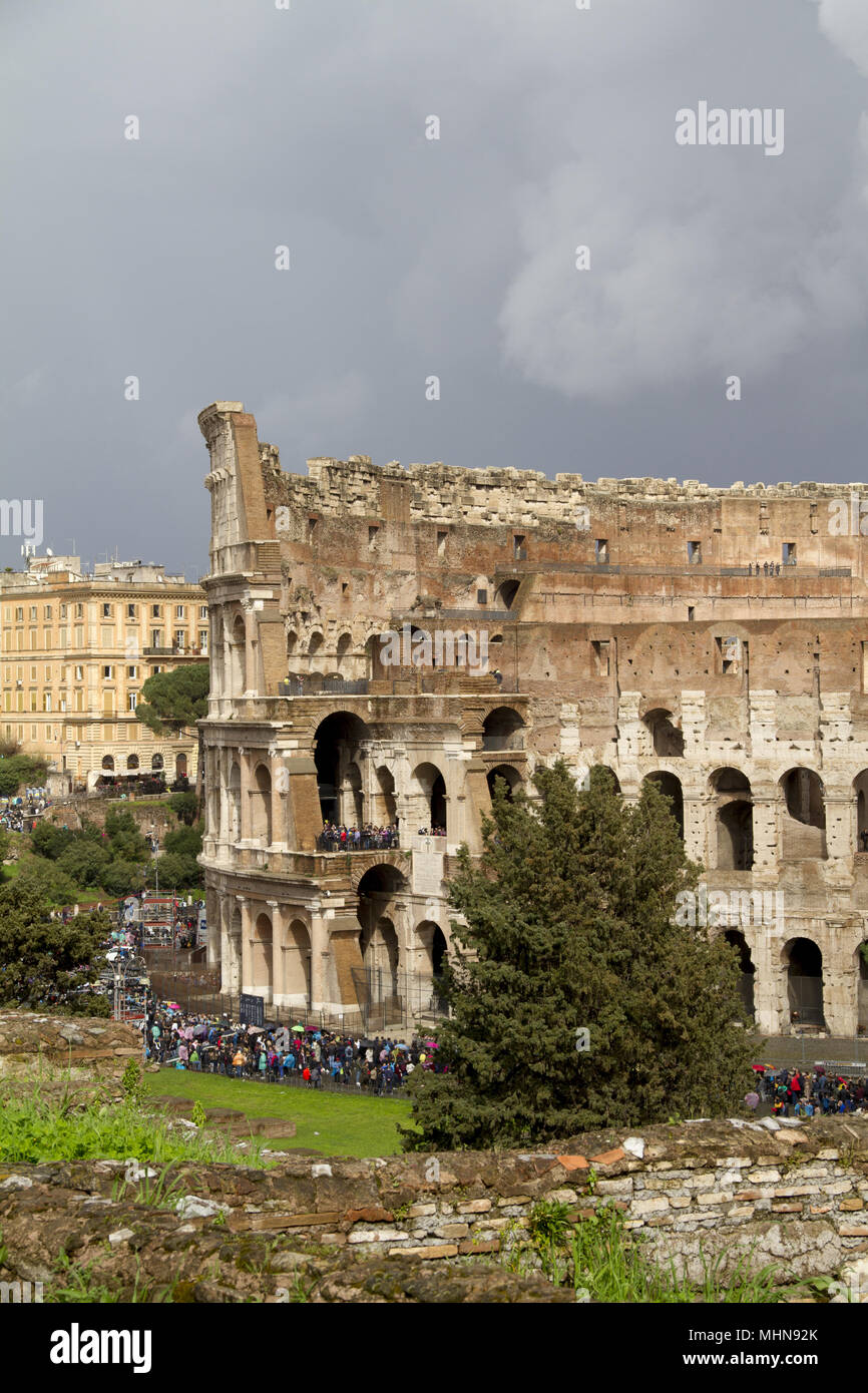 exterior of Colosseum Rome in italy Stock Photo - Alamy