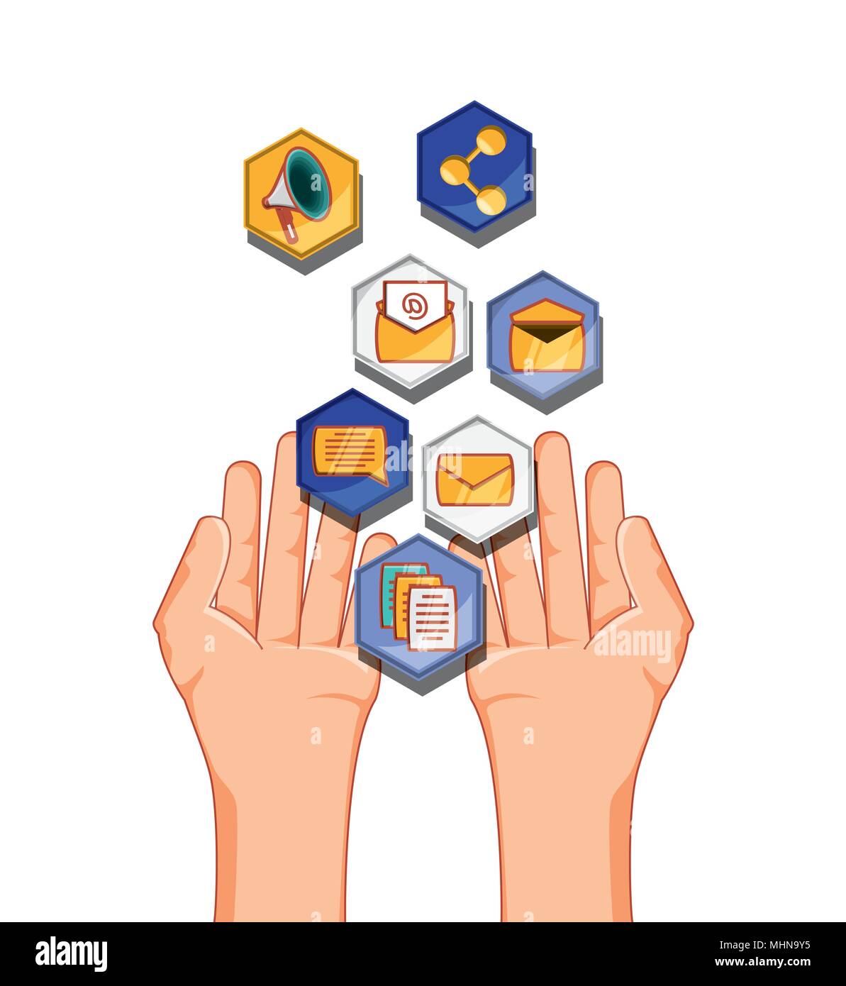 social media set icons vector illustration design Stock Vector Image ...