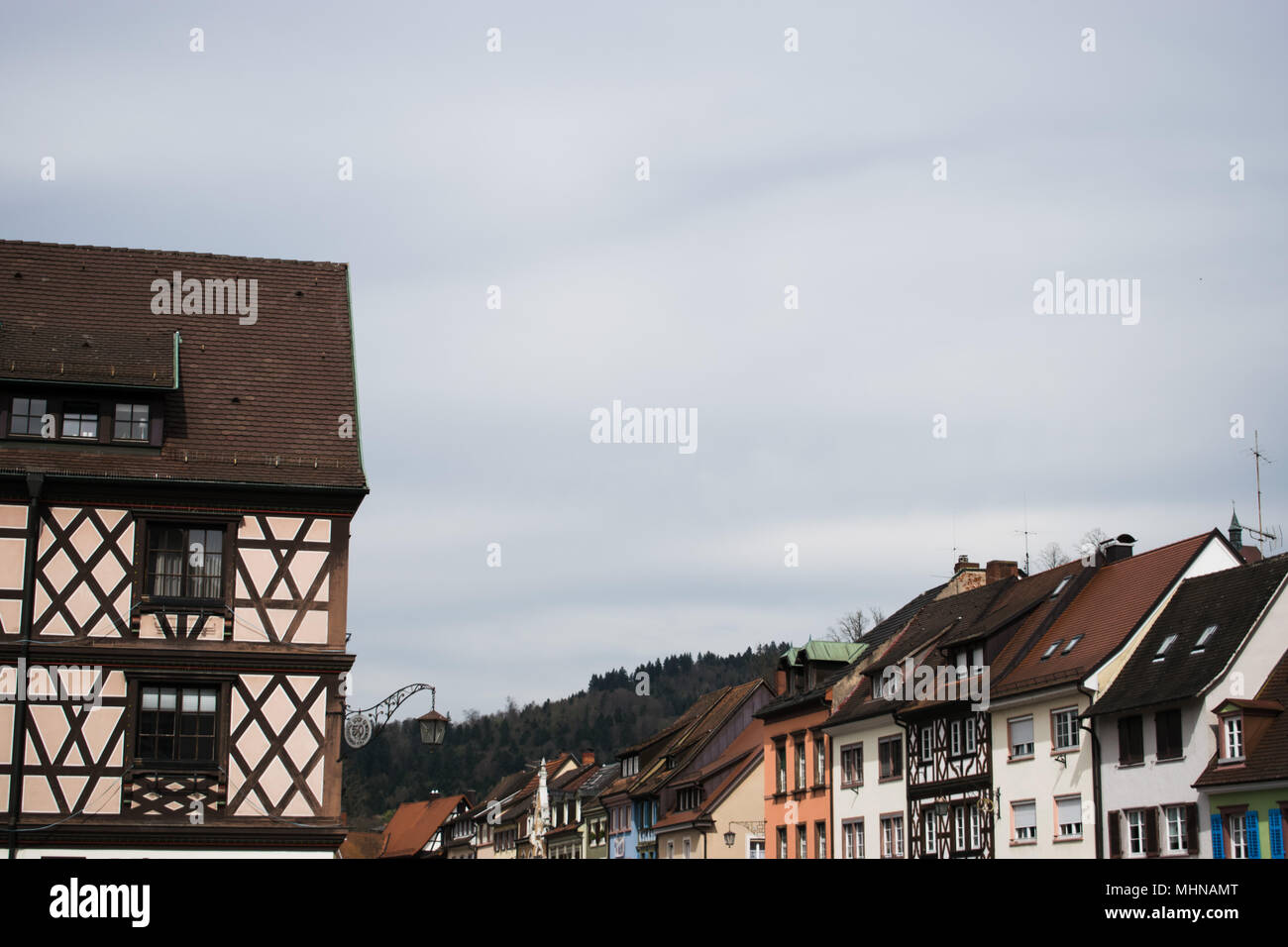 traditional german timber frame house in Gengenbach(Baden-Wuerttemberg) Stock Photo