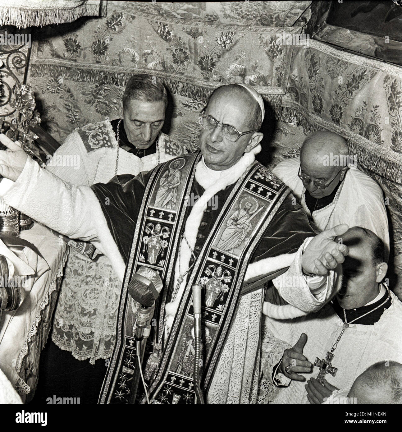Pope Paul VI Pilgrimage to the Holy Land, Janauary 1964 Stock Photo - Alamy