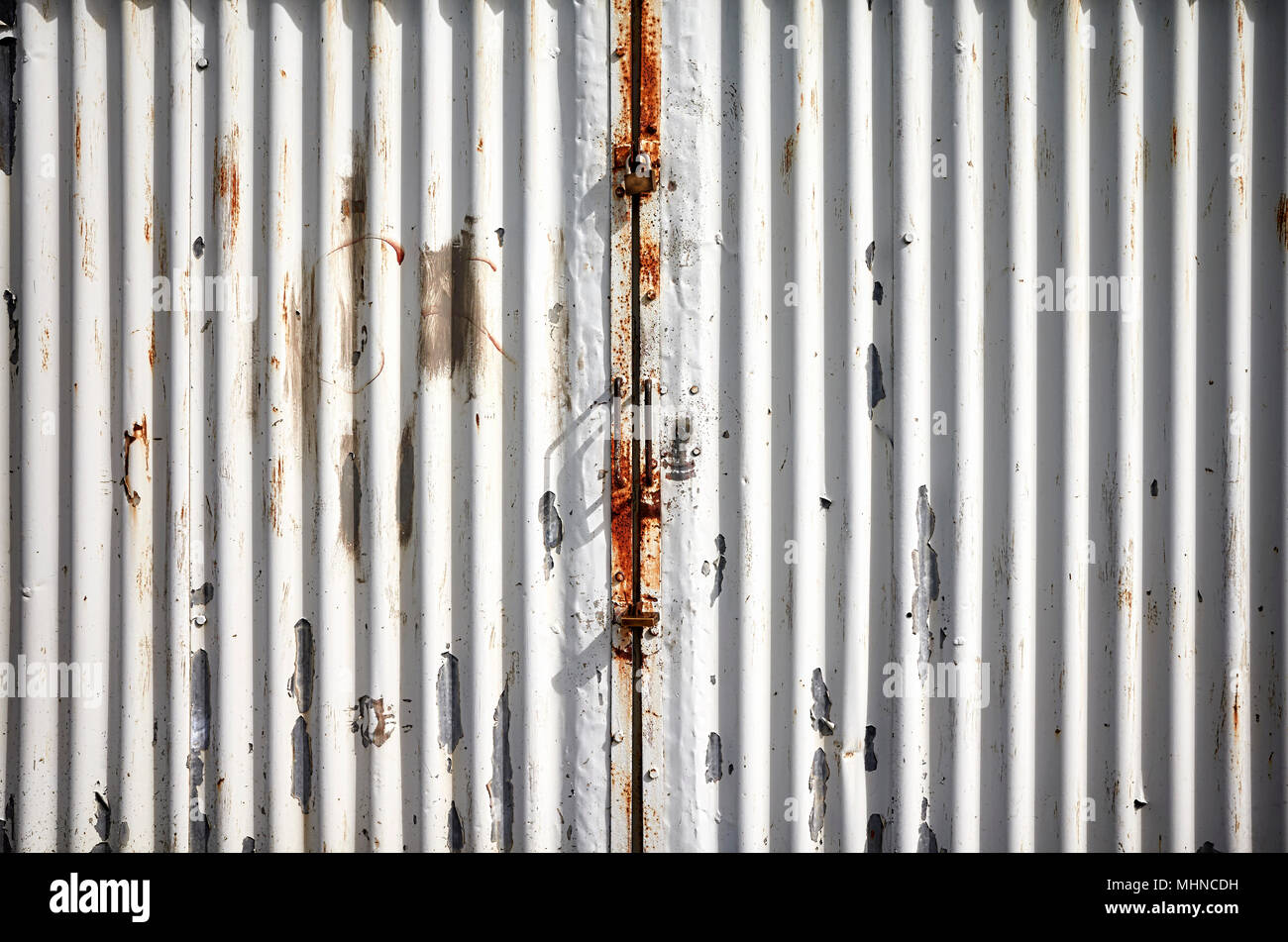 Corrugated Metal Door Stock Photos Corrugated Metal Door Stock