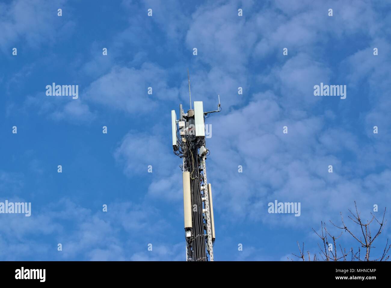 Technology, constructions,electronics and mobile concept networks sector antennas for base