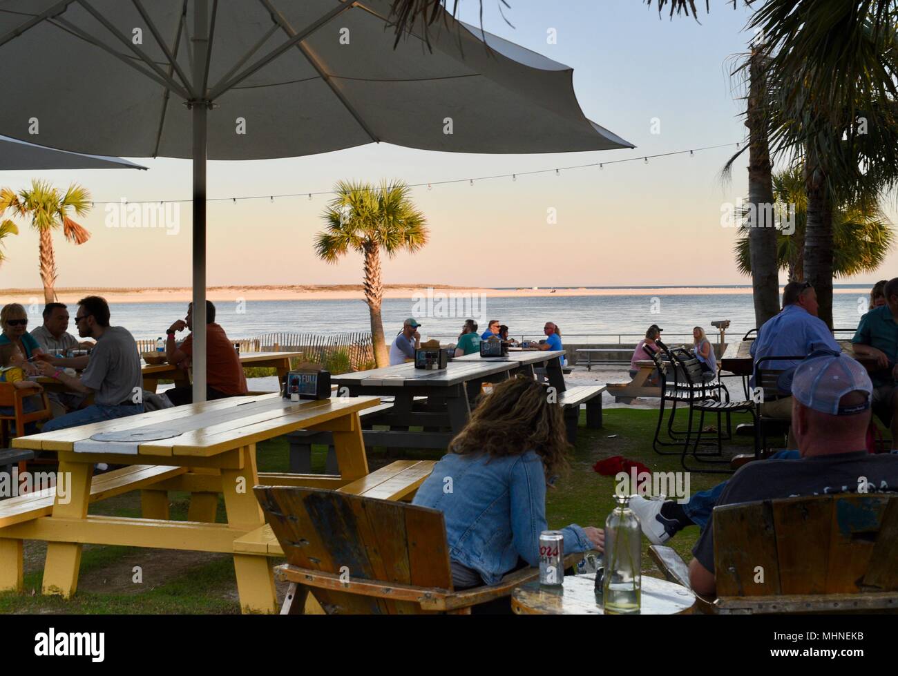 The Gulf restaurant, Orange Beach, Alabama Stock Photo Alamy
